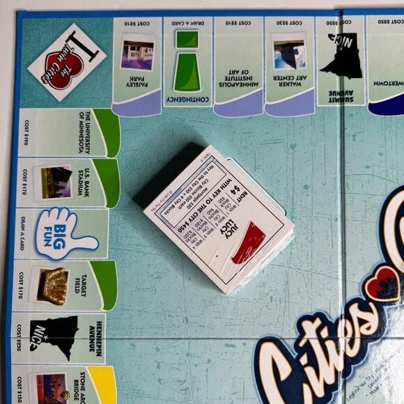 Twin Cities Opoly Board Game Complete 2010s Spa Productions New No Box Minnesota - Picture 5 of 13
